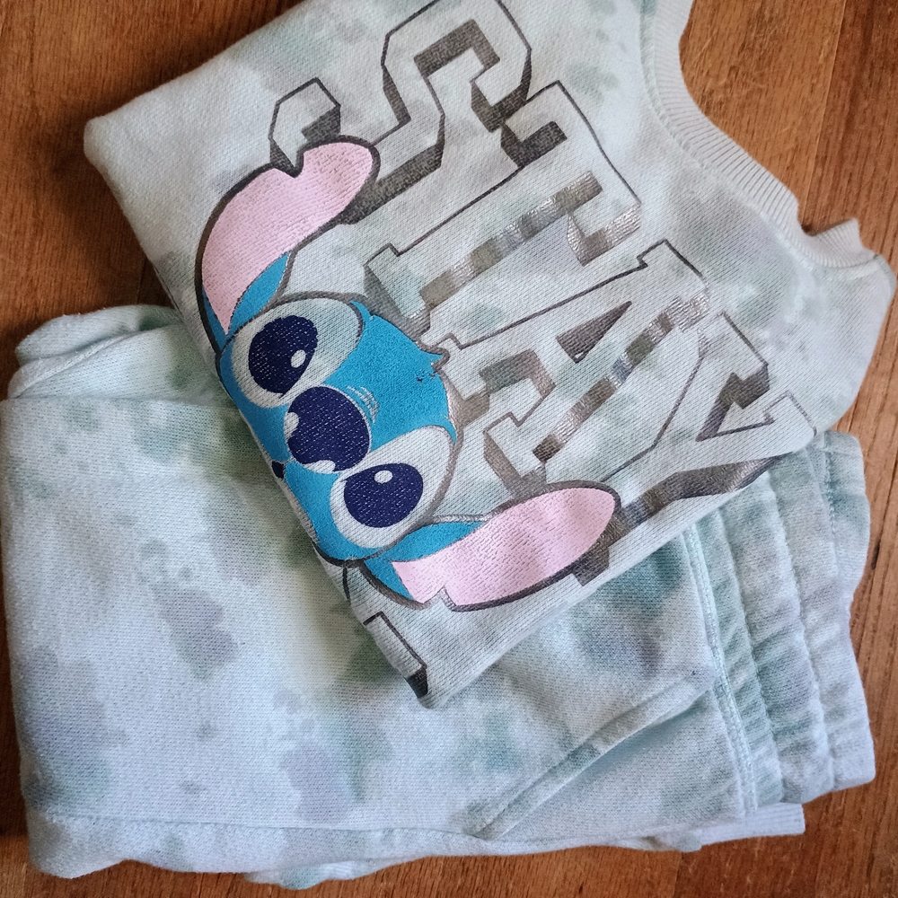 Disney Blue and Gray Stitch Kids Matching Set